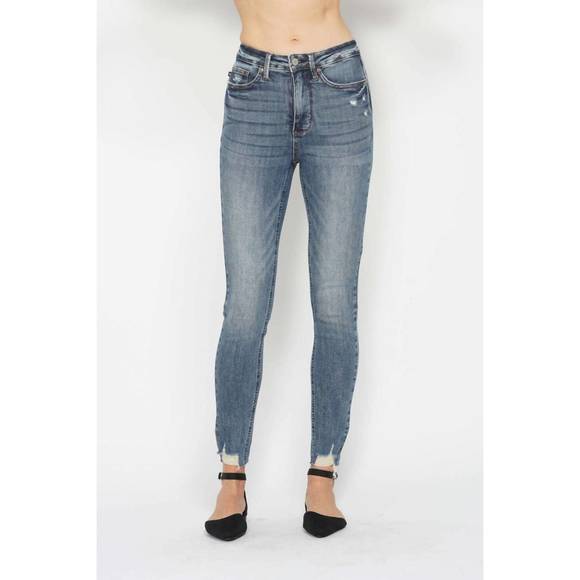 Tummy Control Vintage Wash Straight Leg Judy Blue Jeans main image 0